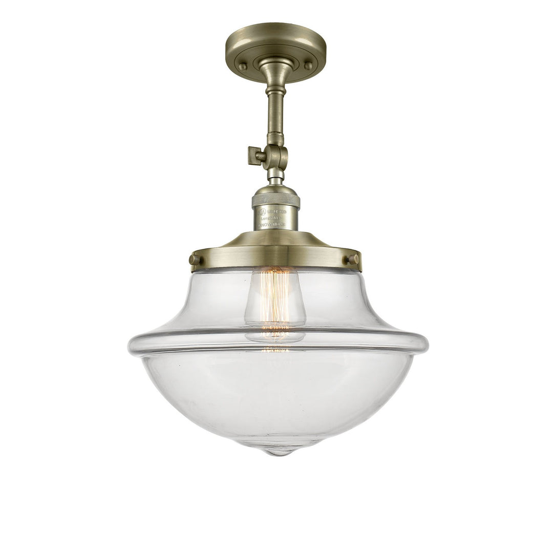 Innovations Franklin Restoration 201F-AB-G542 Ceiling Light - Antique Brass