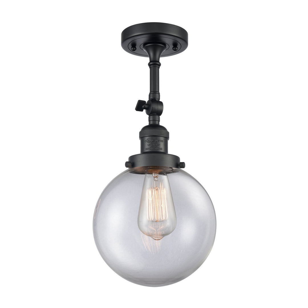 Innovations Franklin Restoration 201F-BK-G202-8 Ceiling Light - Matte Black
