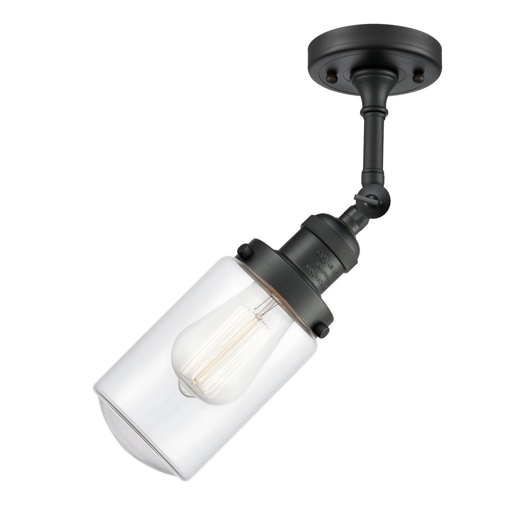 Innovations Franklin Restoration 201F-BK-G312-LED Ceiling Light - Matte Black