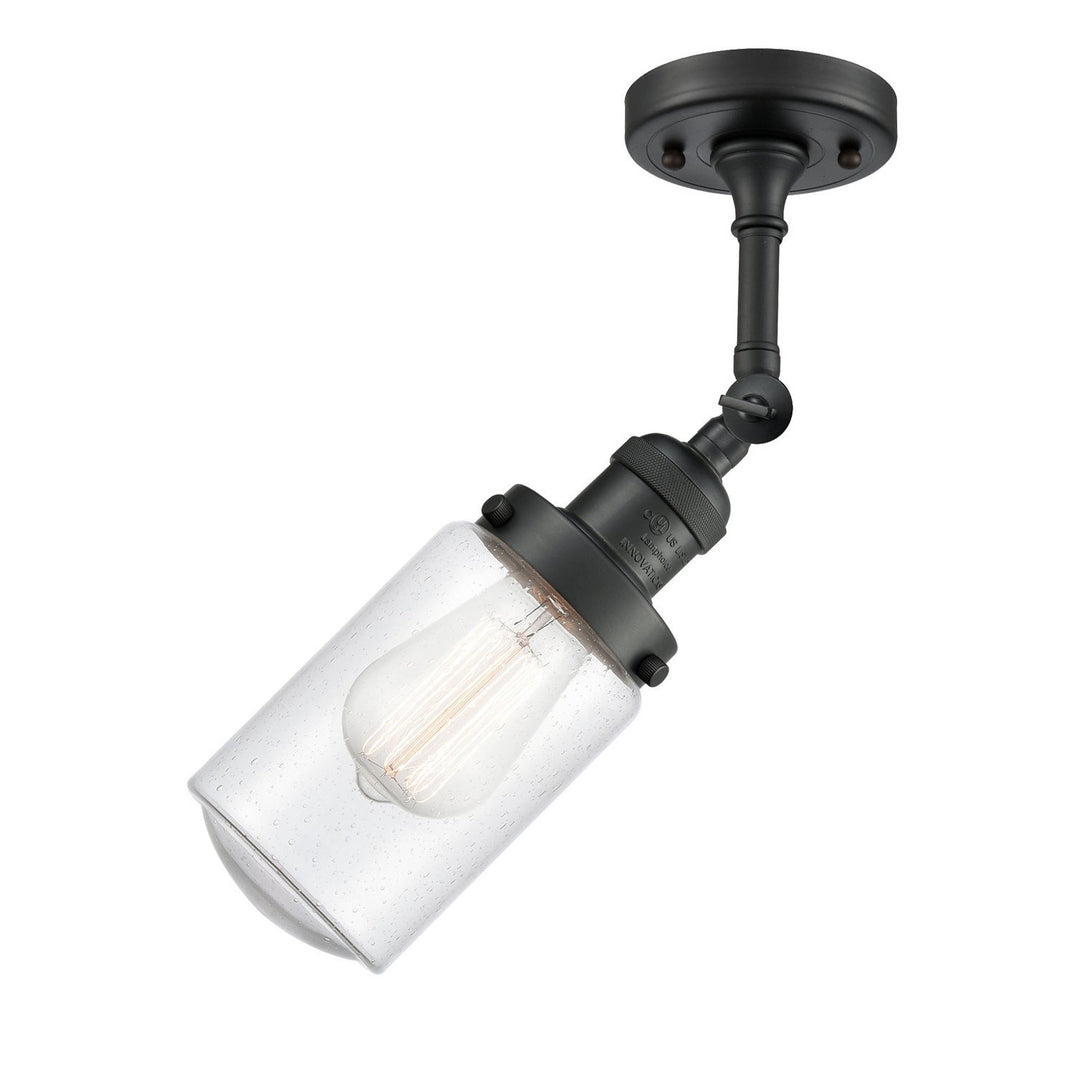 Innovations Franklin Restoration 201F-BK-G314-LED Ceiling Light - Matte Black