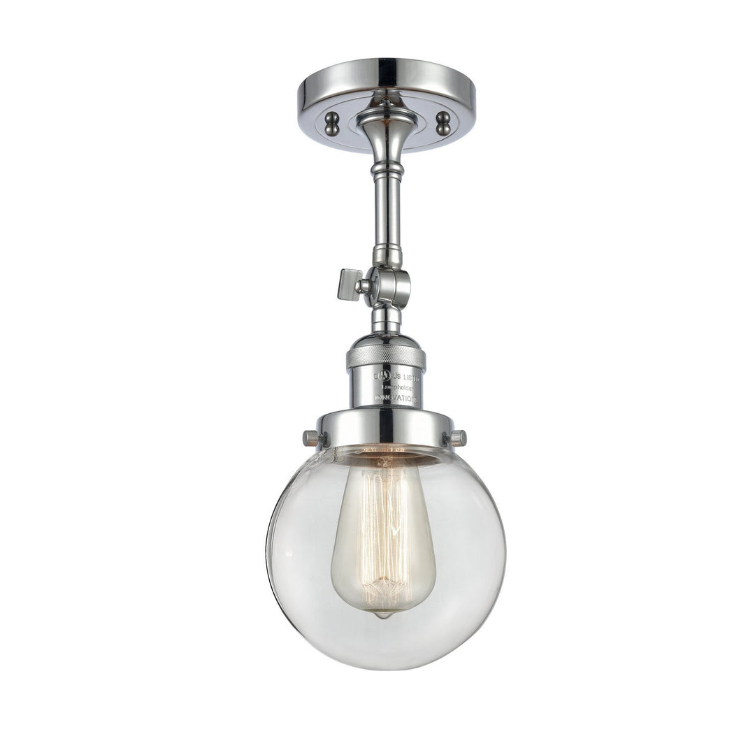 Innovations Franklin Restoration 201F-PC-G202-6 Ceiling Light - Polished Chrome