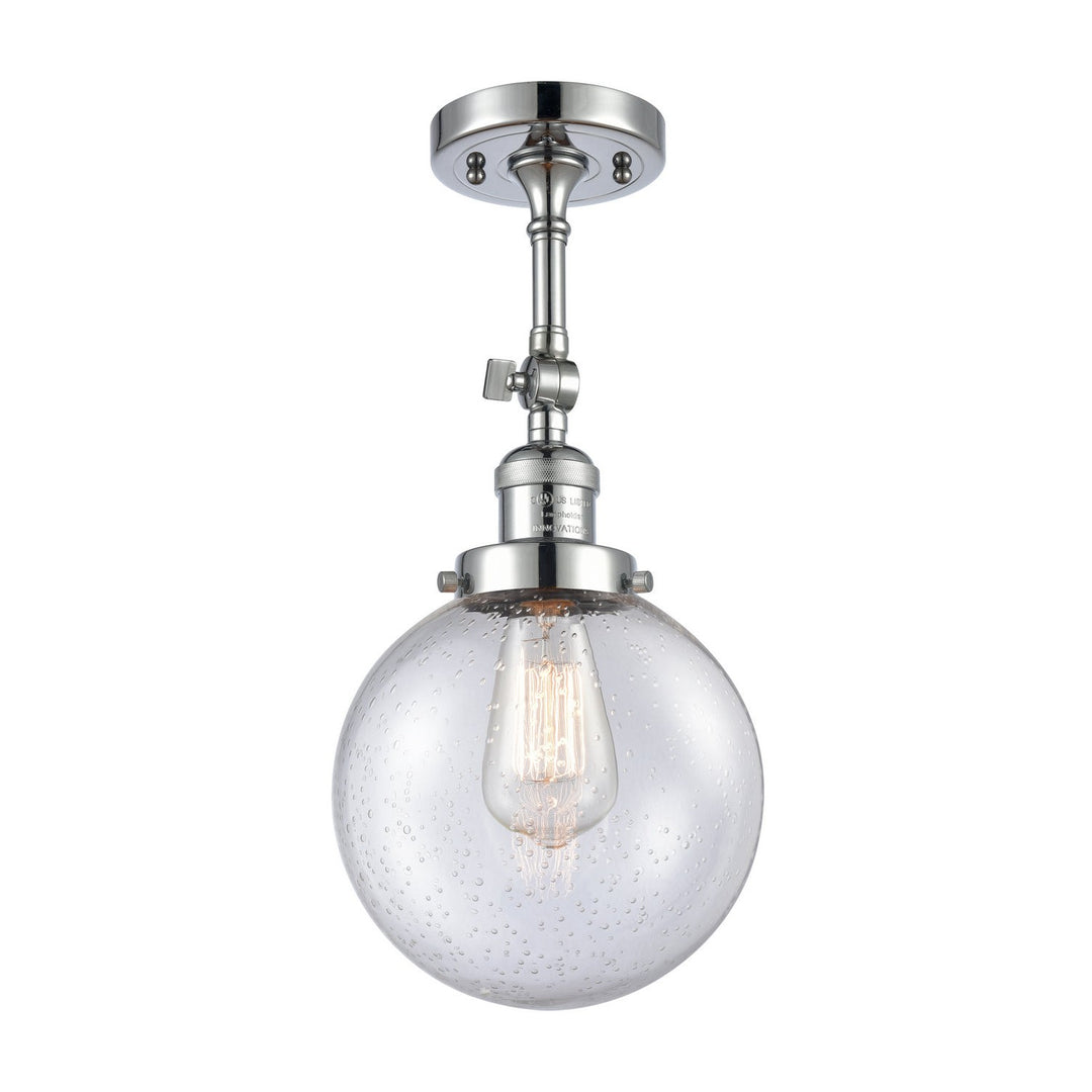 Innovations Franklin Restoration 201F-PC-G204-8 Ceiling Light - Polished Chrome