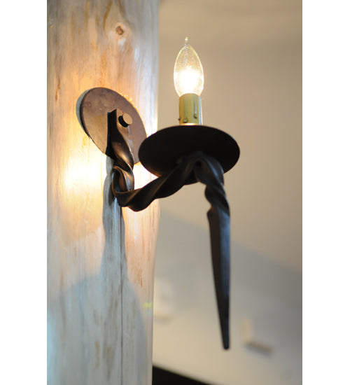 Meyda Tiffany Sussex 110211 Wall Light - Hand Wrought Iron