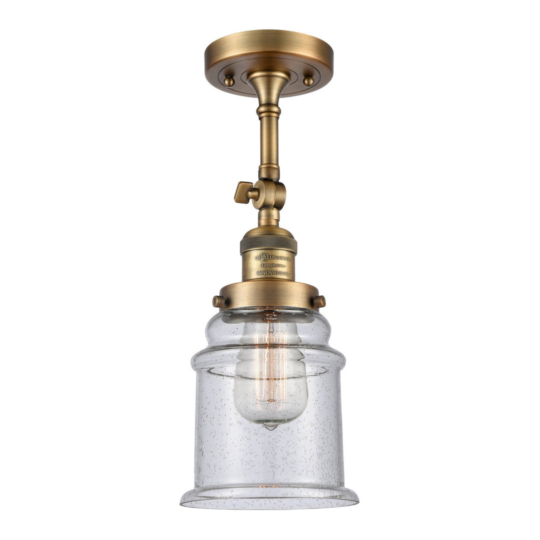 Innovations Franklin Restoration 203-BB-G184-LED Wall Sconce Light - Brushed Brass