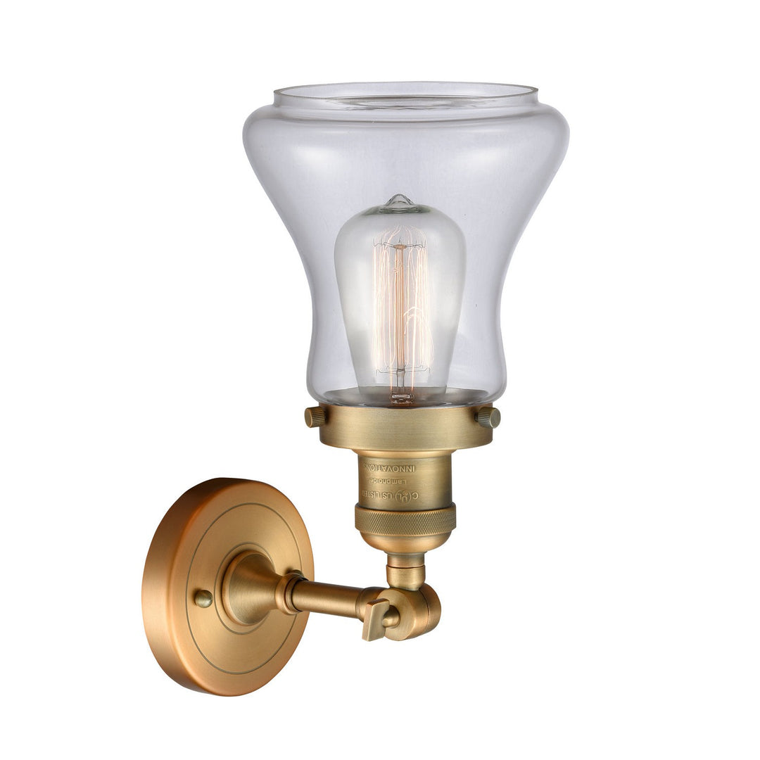 Innovations Franklin Restoration 203-BB-G192-LED Wall Sconce Light - Brushed Brass