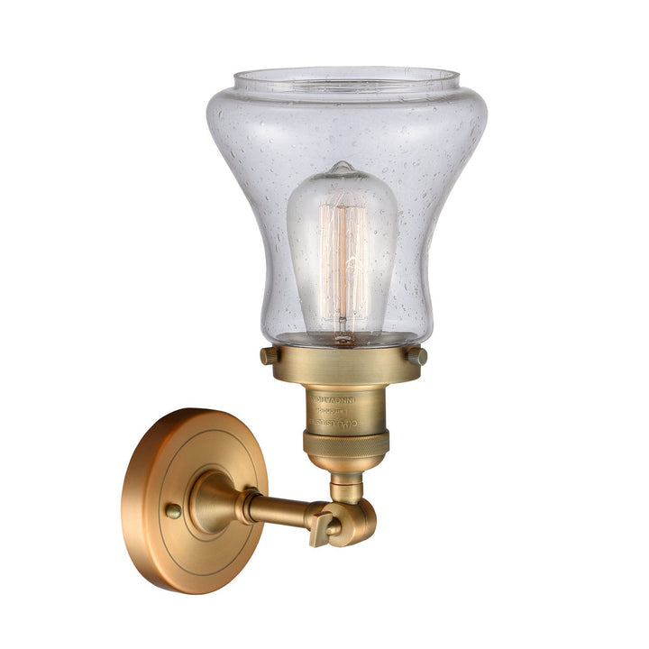 Innovations Franklin Restoration 203-BB-G194-LED Wall Sconce Light - Brushed Brass