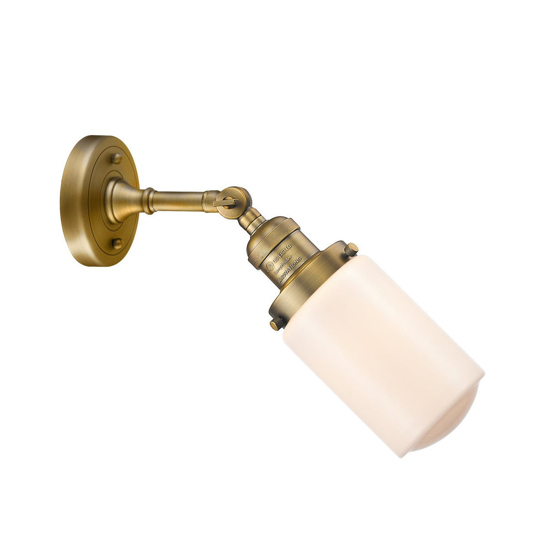 Innovations Franklin Restoration 203-BB-G311-LED Wall Sconce Light - Brushed Brass