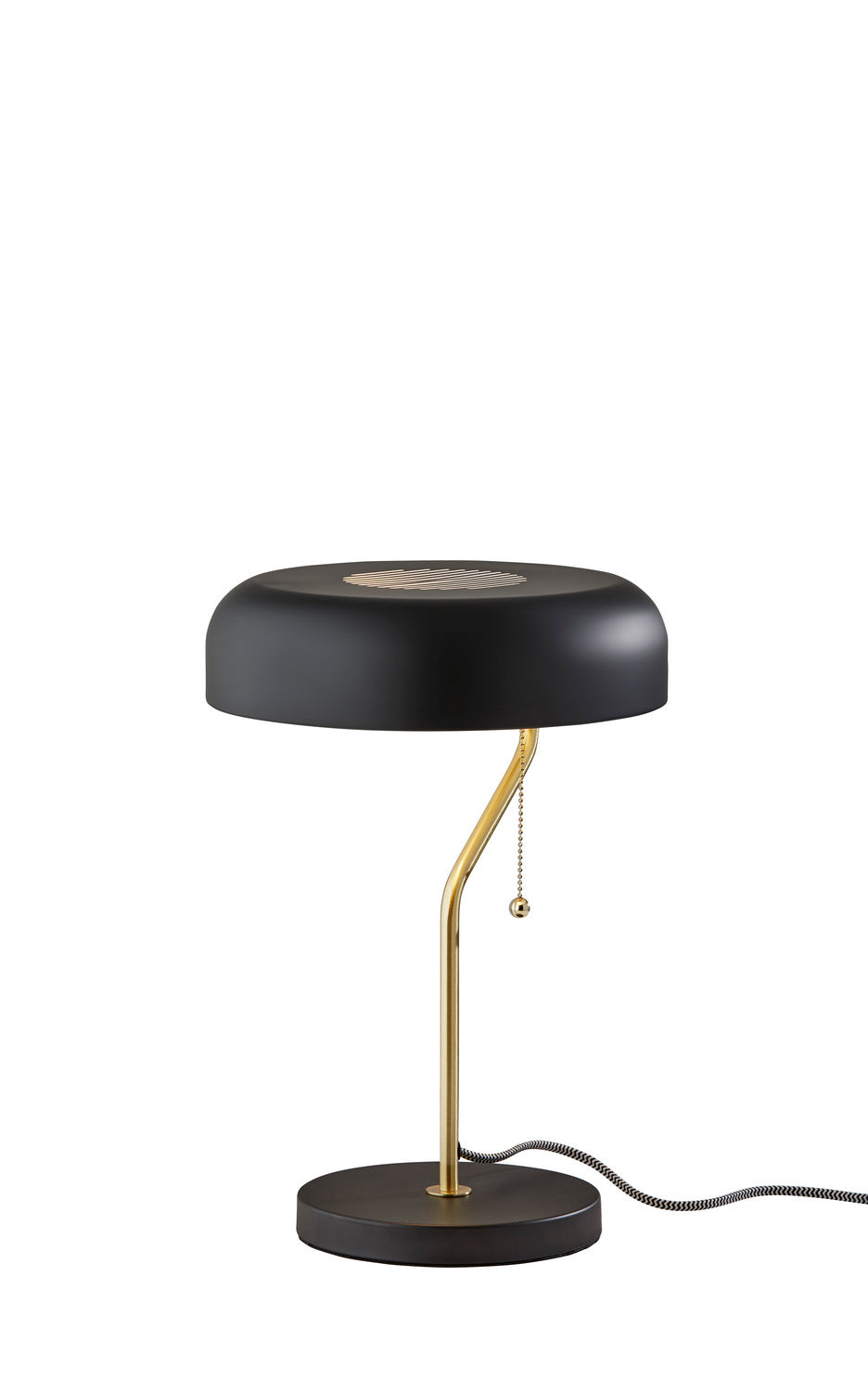 Adesso Home 6037-21 Modern Timothy Lamp Black & Antique Brass