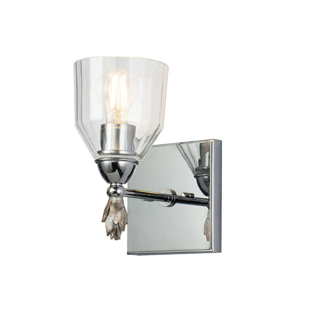 Lucas+McKearn Felice Bb1000pc-1-f1s Wall Sconce Light - Polished Chrome