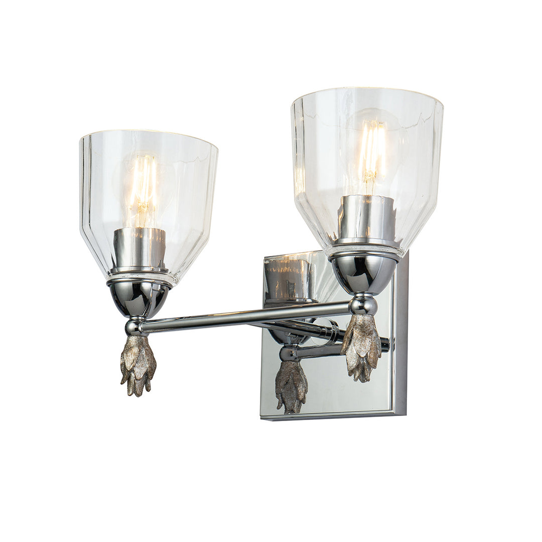 Lucas+McKearn Felice Bb1000pc-2-f1s Wall Sconce Light - Polished Chrome