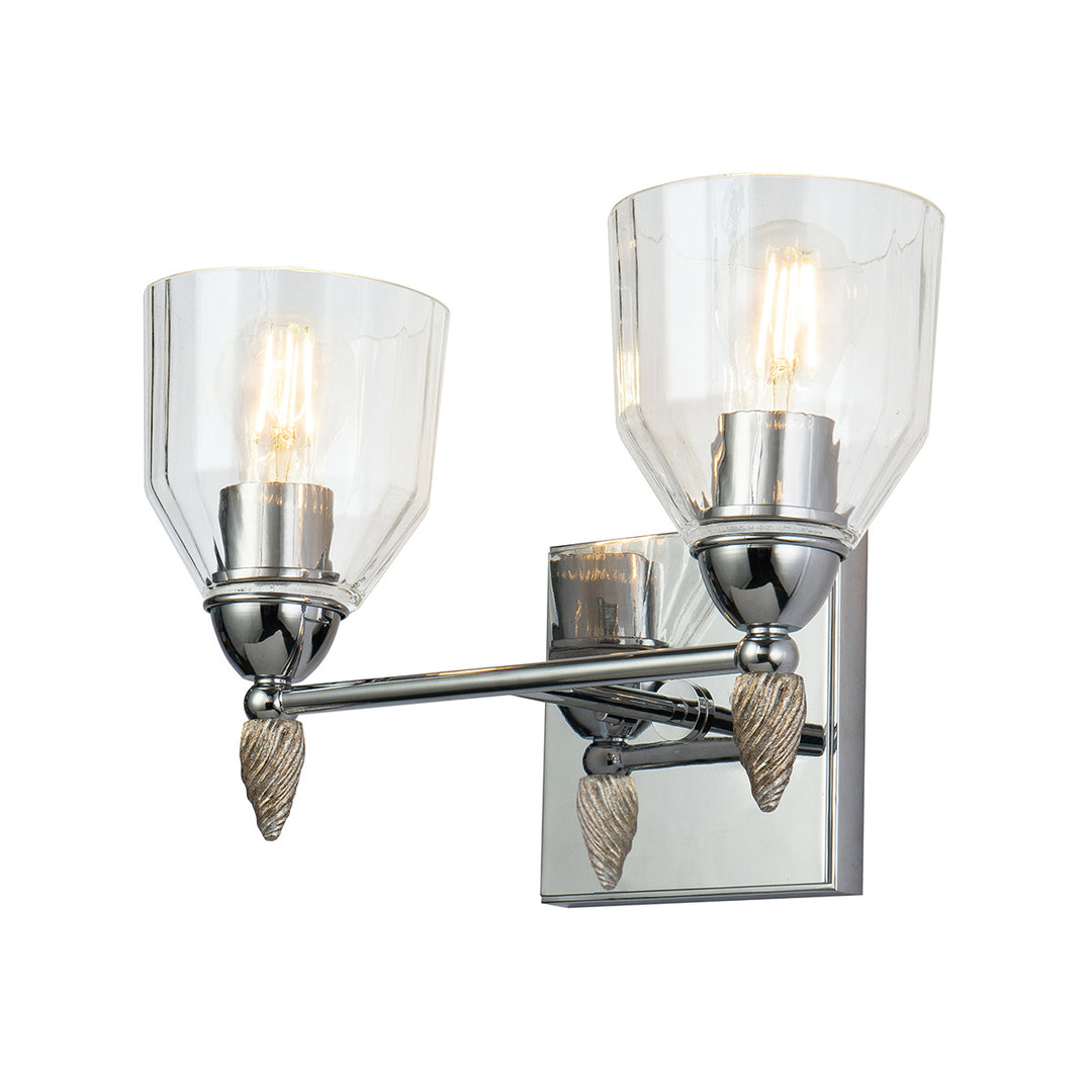 Lucas+McKearn Felice Bb1000pc-2-f2s Wall Sconce Light - Polished Chrome