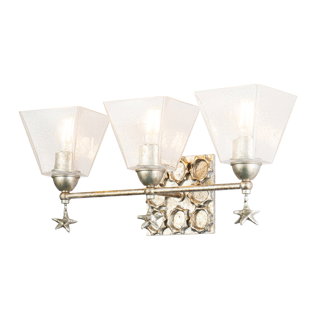 Lucas+McKearn Star Bb1002s-3 Bath Vanity Light 22 in. wide - Gold Leaf