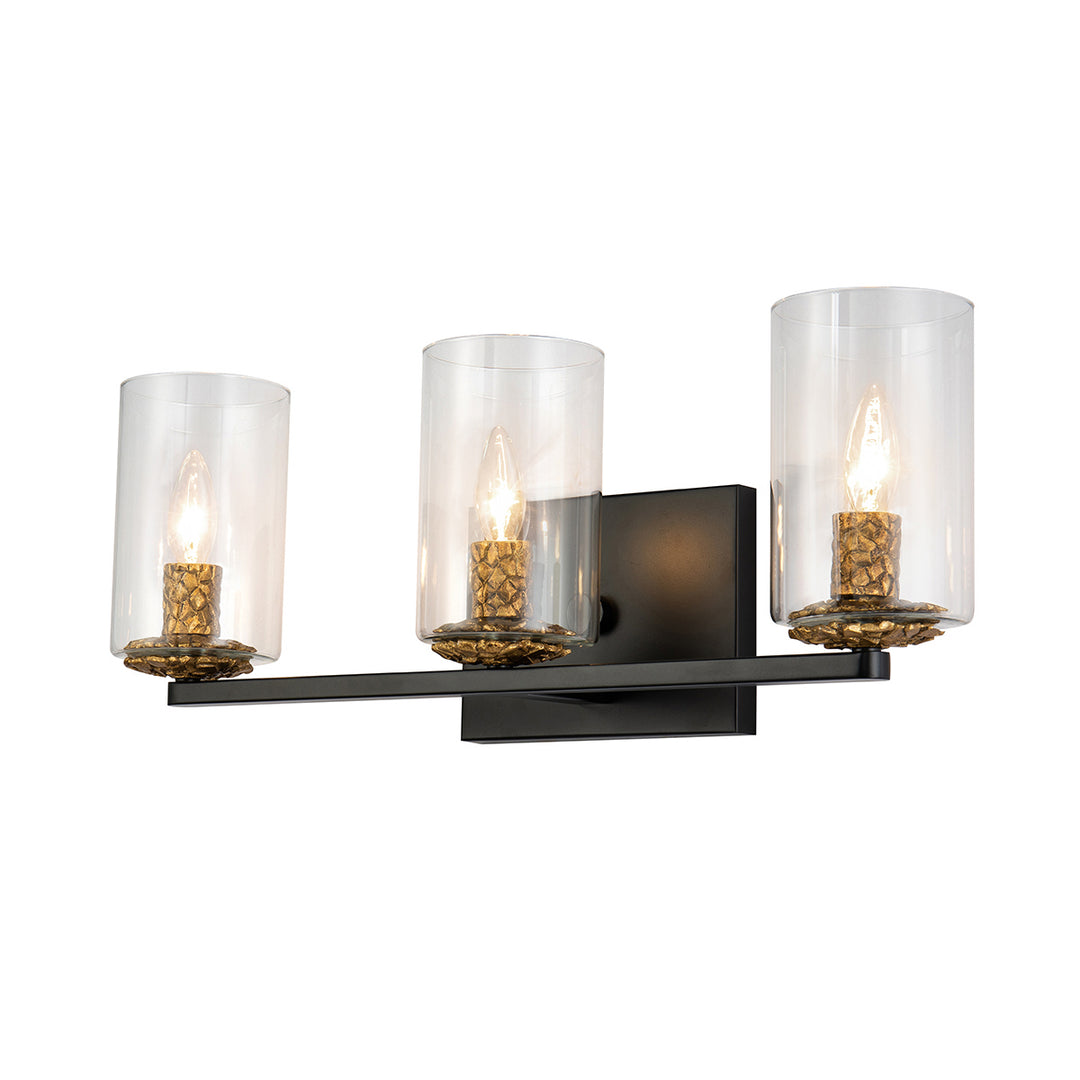 Lucas+McKearn Bolivar Bb1003mb-3 Bath Vanity Light 23 in. wide - Matte Black