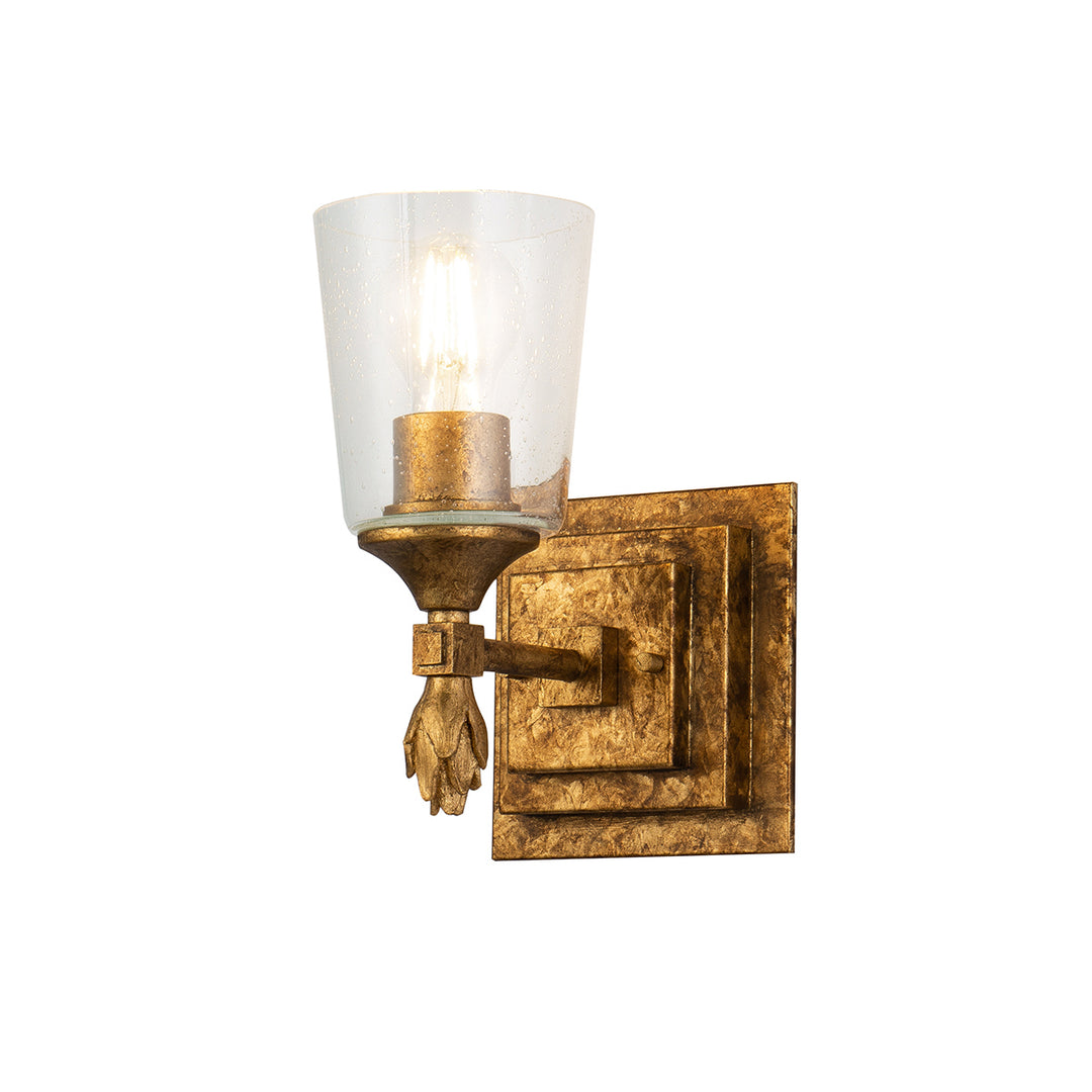 Lucas+McKearn Vetiver Bb1022g-1-f1g Wall Sconce Light - Gold Leaf