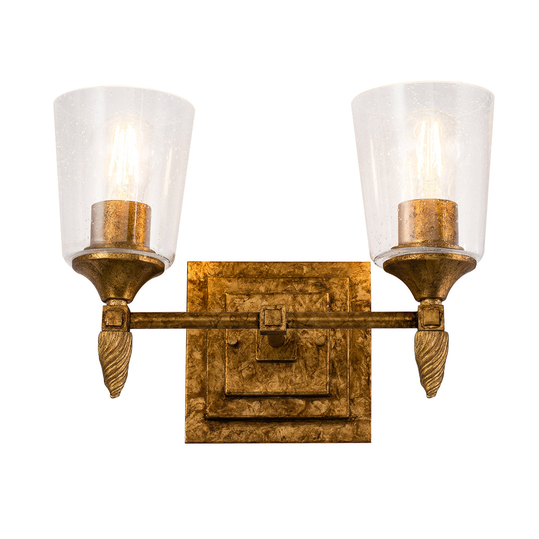 Lucas+McKearn Vetiver Bb1022g-2-f2g Wall Sconce Light - Gold Leaf