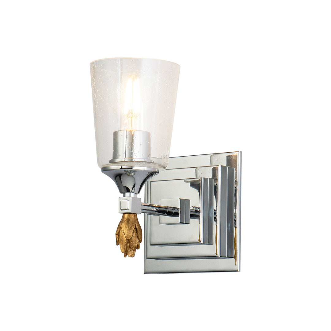 Lucas+McKearn Vetiver Bb1022pc-1-f1g Wall Sconce Light - Polished Chrome