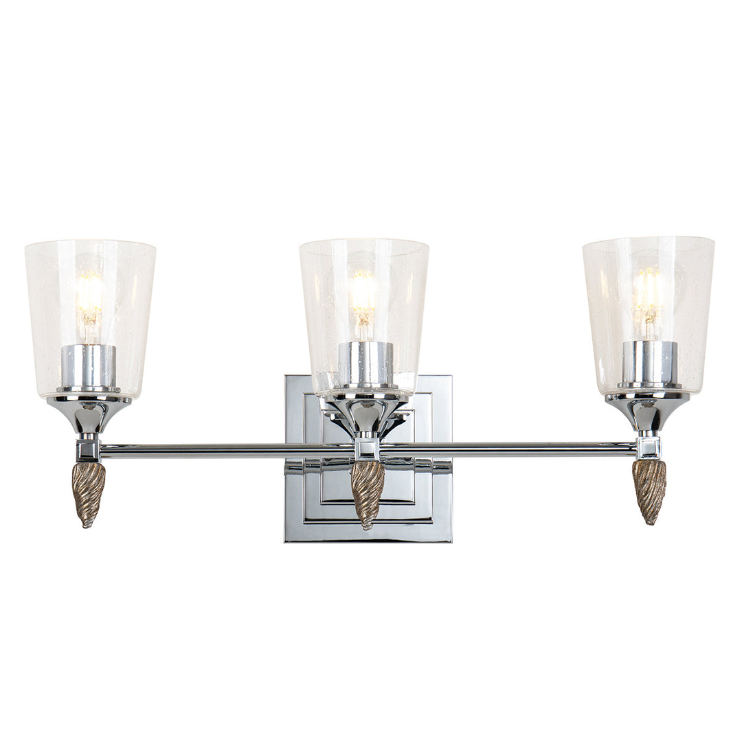 Lucas+McKearn Vetiver Bb1022pc-3-f2s Bath Vanity Light 23 in. wide - Polished Chrome