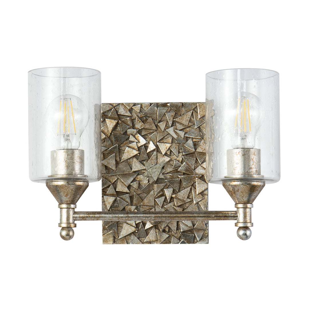 Lucas+McKearn Mosaic Bb1158s-2 Bath Vanity Light 14 in. wide - Silver