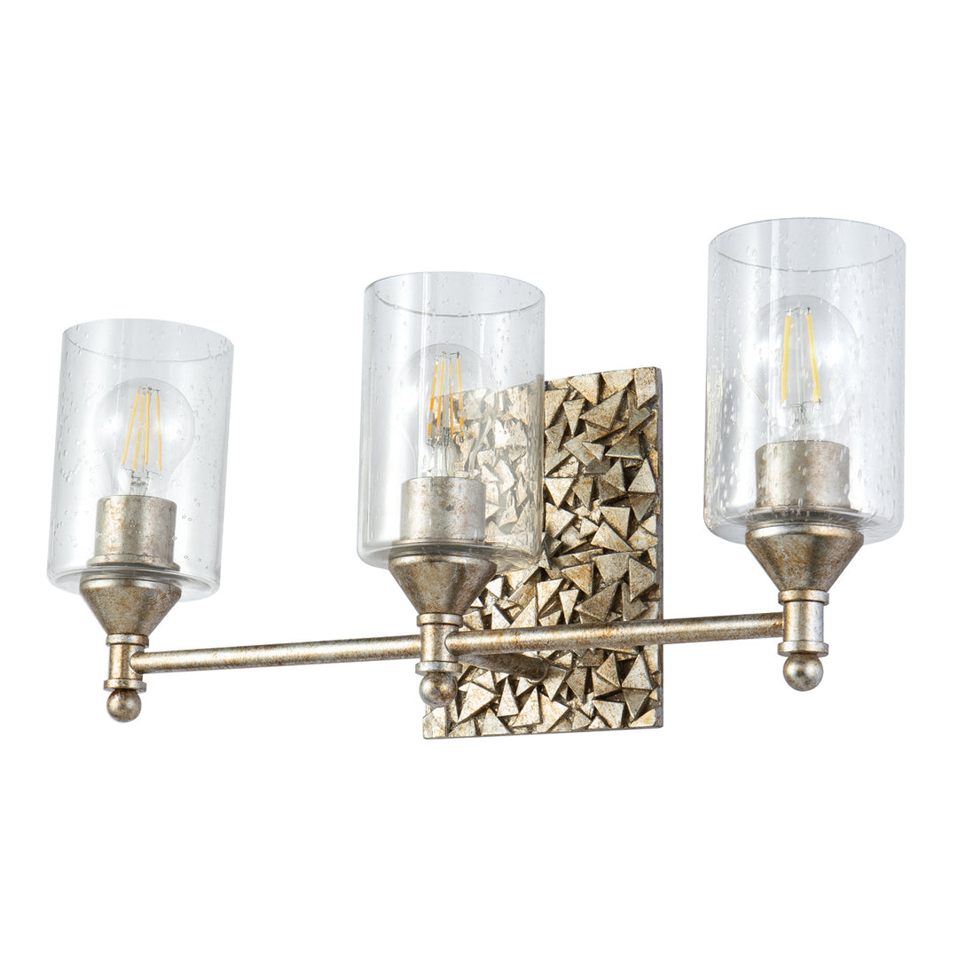 Lucas+McKearn Mosaic Bb1158s-3 Bath Vanity Light 21 in. wide - Silver