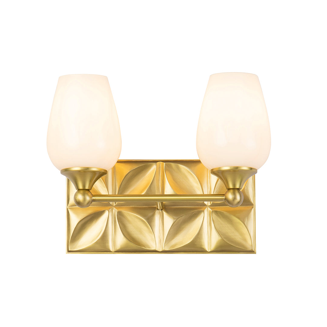 Lucas+McKearn Epsilon Bb1300agb-2 Bath Vanity Light 14 in. wide - Aged Brass