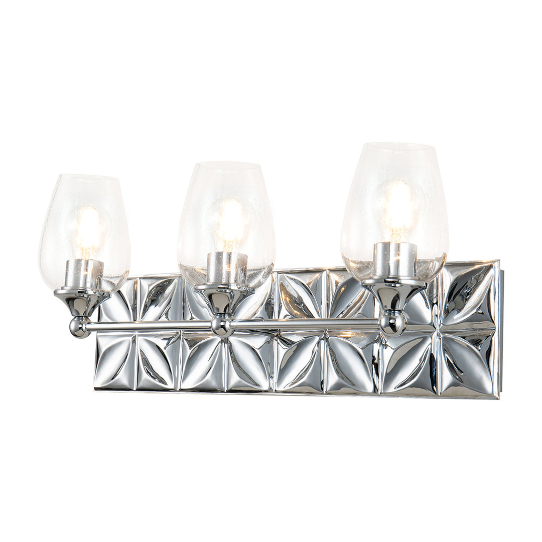 Lucas+McKearn Epsilon Bb1300pc-3 Bath Vanity Light 24 in. wide - Polished Chrome