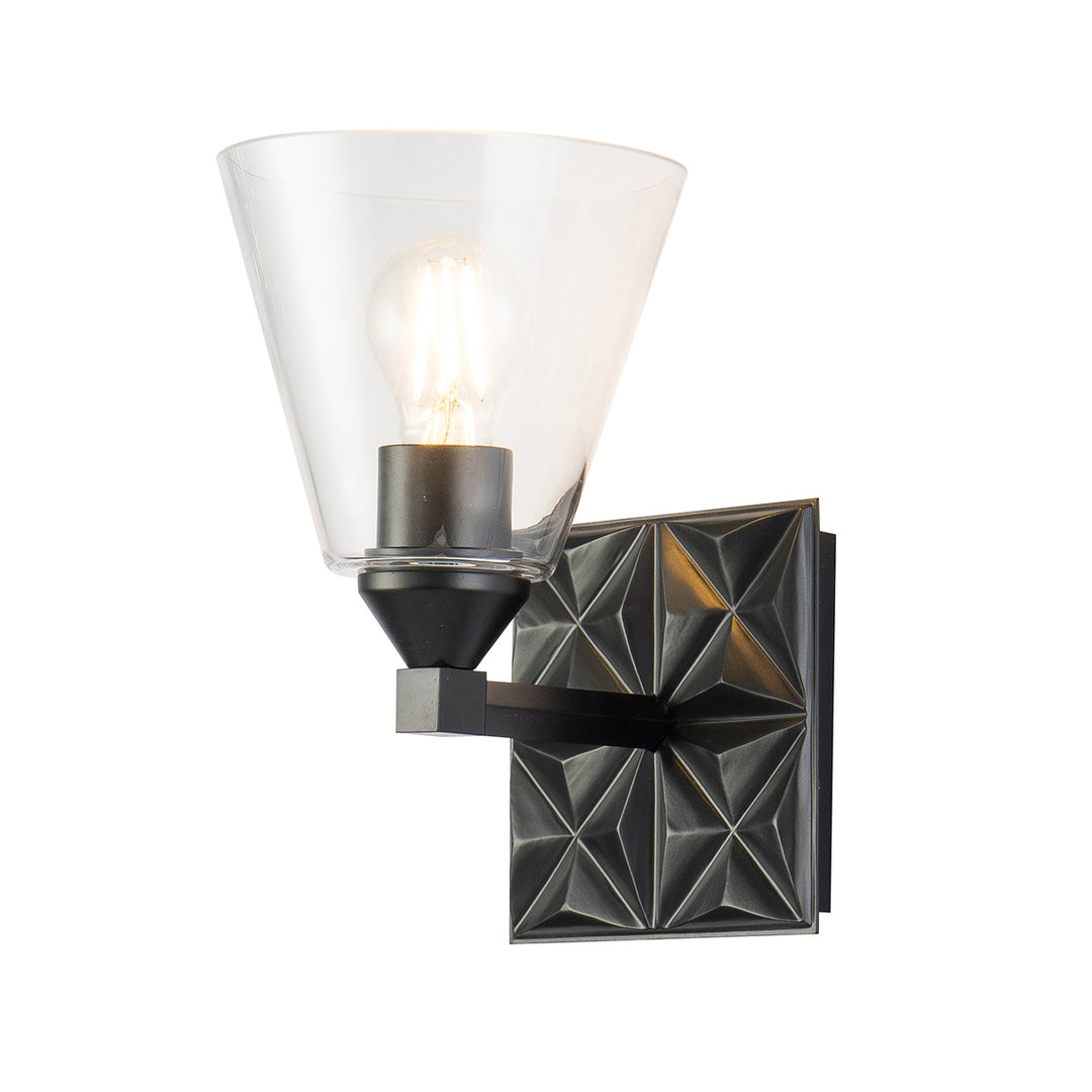 Lucas+McKearn Alpha Bb1302mb-1 Wall Sconce Light - Matte Black