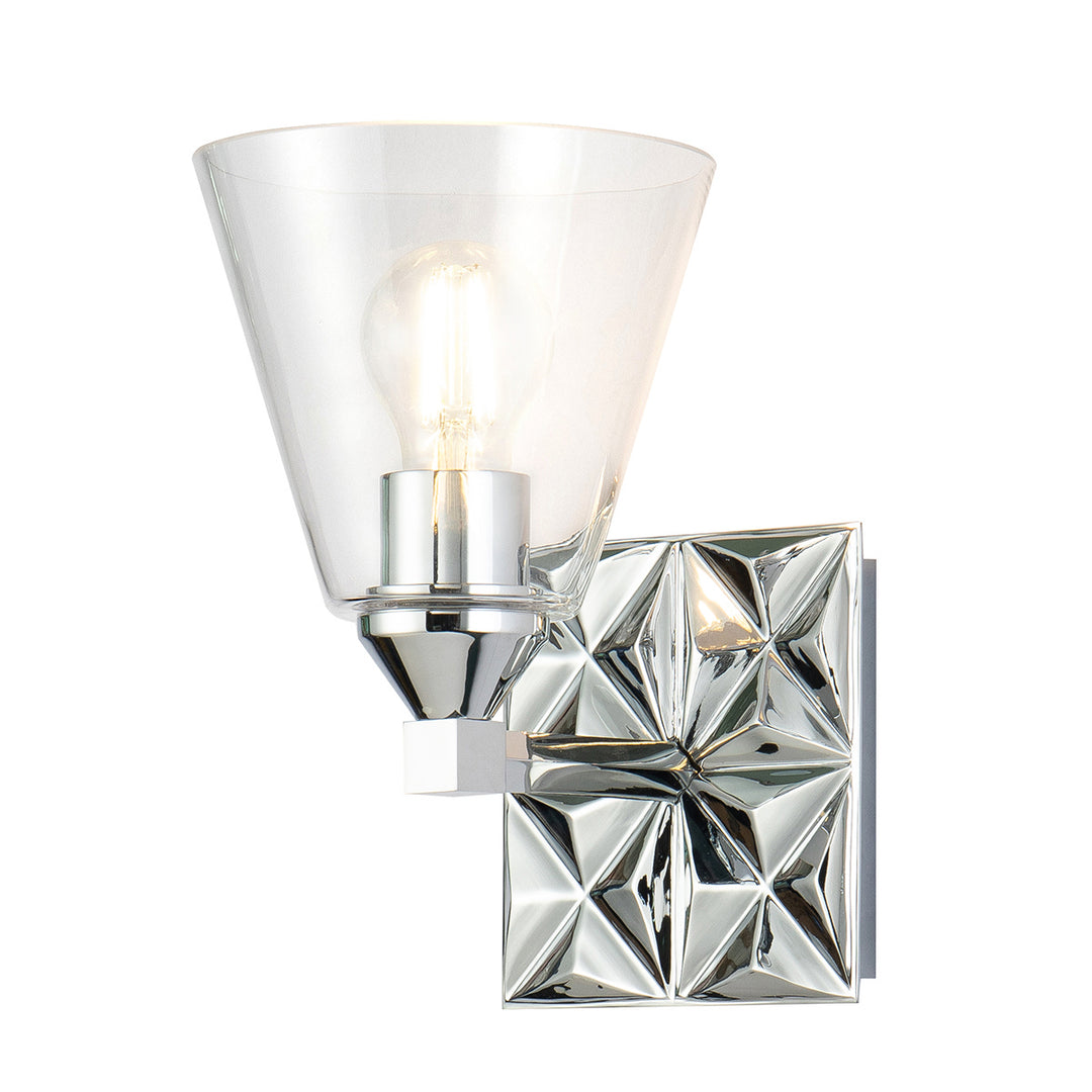 Lucas+McKearn Alpha Bb1302pc-1 Wall Sconce Light - Polished Chrome