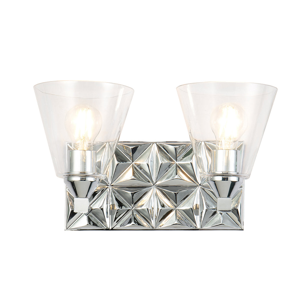 Lucas+McKearn Alpha Bb1302pc-2 Bath Vanity Light 16 in. wide - Polished Chrome