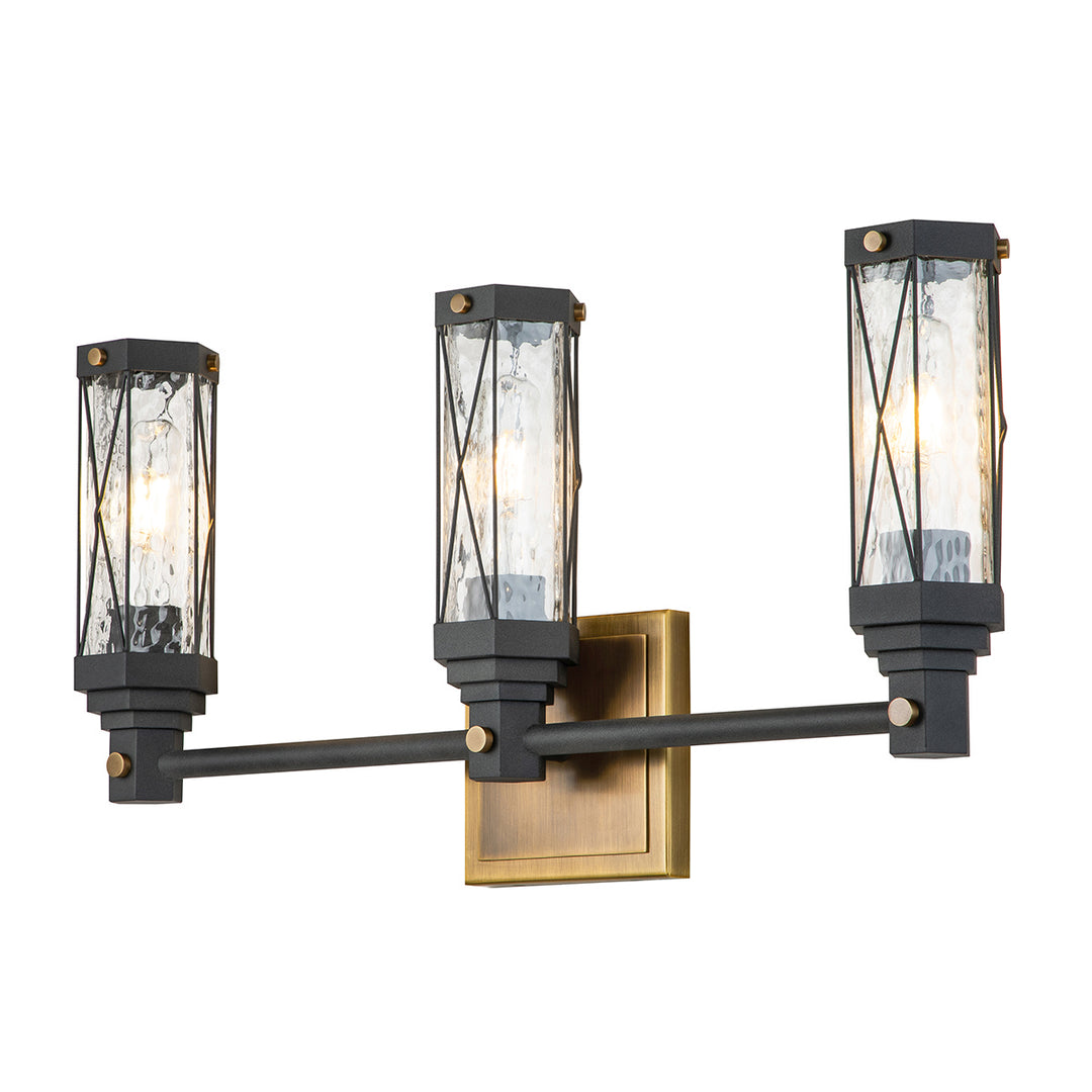 Lucas+McKearn Abbey Bb81000atb-3 Bath Vanity Light 24 in. wide - Weather Zinc/ ATB