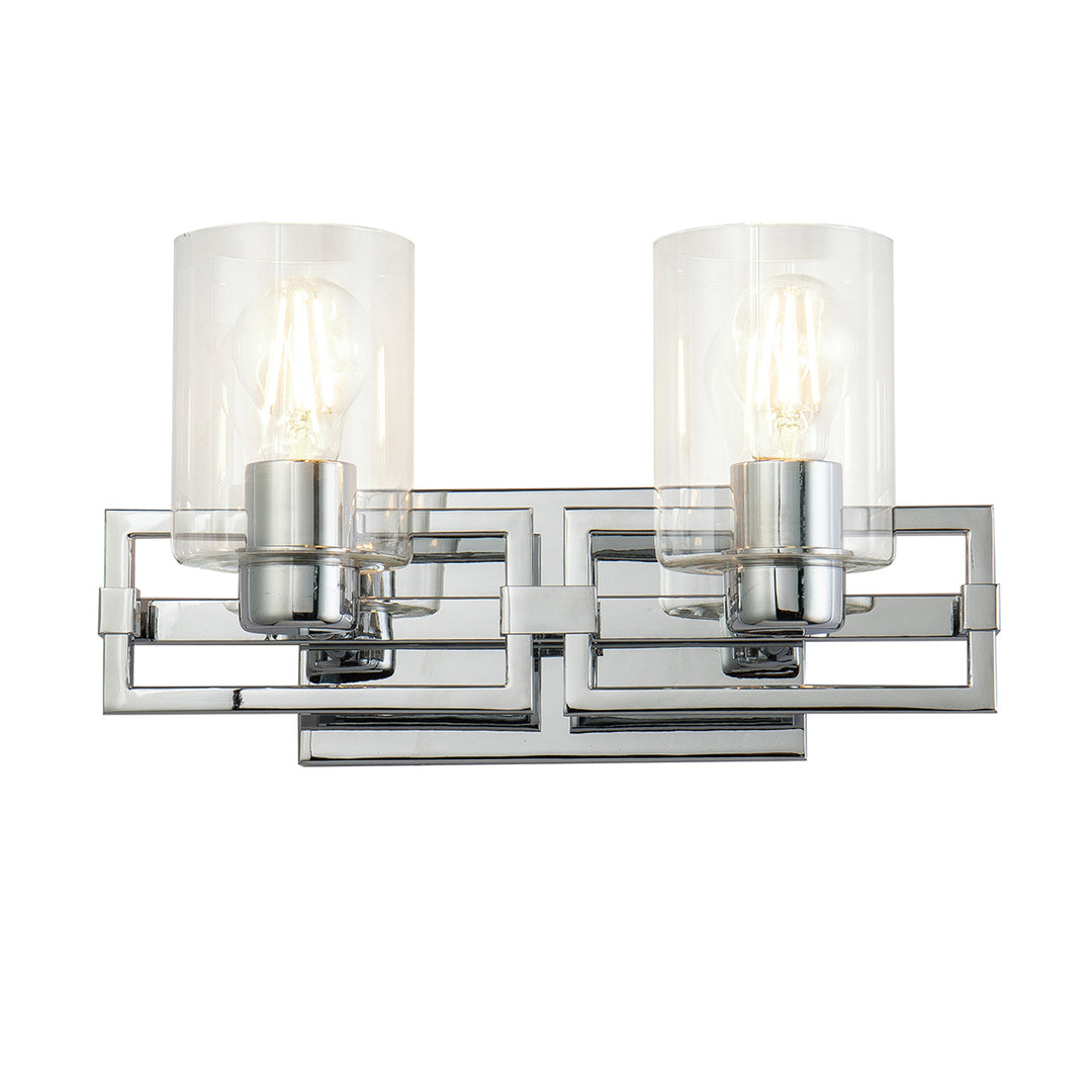 Lucas+McKearn Estes Bb90117pc-2 Bath Vanity Light 15 in. wide - Polished Chrome