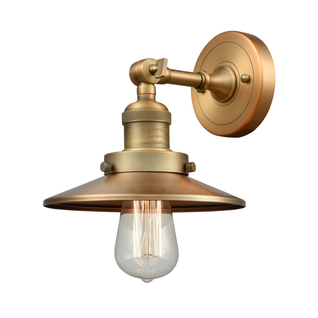 Innovations Franklin Restoration 203-BB-M4-LED Wall Sconce Light - Brushed Brass