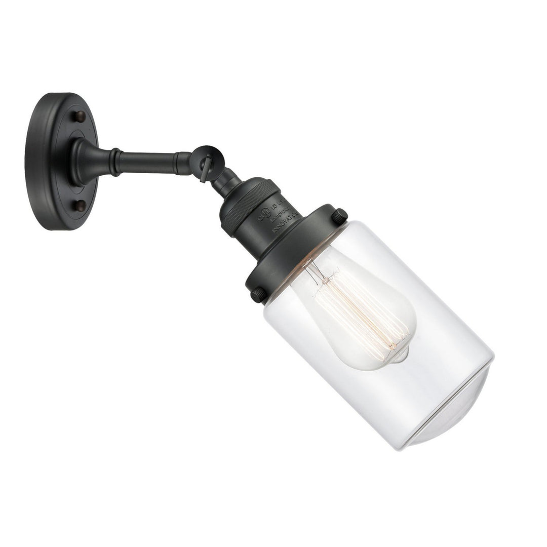 Innovations Franklin Restoration 203-BK-G312 Wall Sconce Light - Matte Black