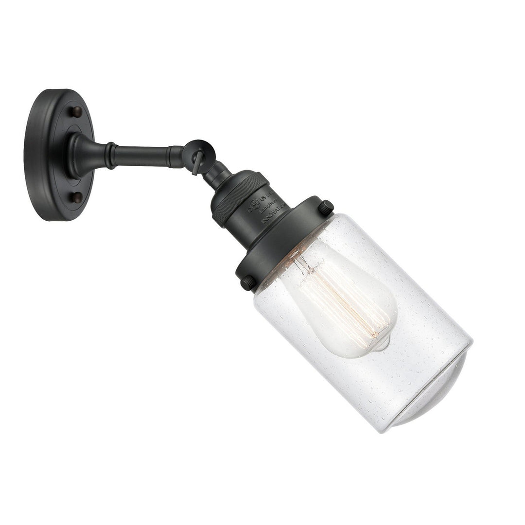 Innovations Franklin Restoration 203-BK-G314 Wall Sconce Light - Matte Black