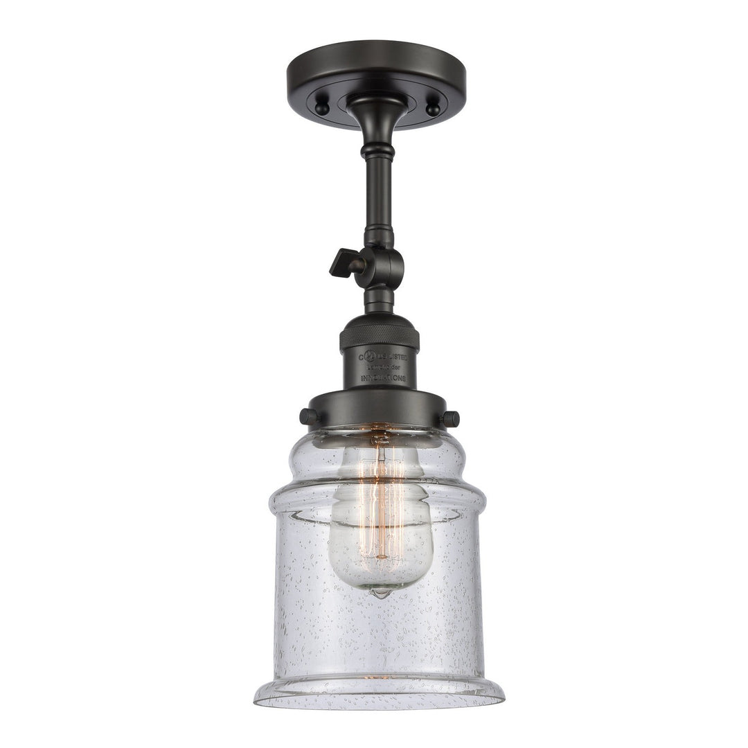 Innovations Franklin Restoration 203-OB-G184-LED Wall Sconce Light - Oil Rubbed Bronze