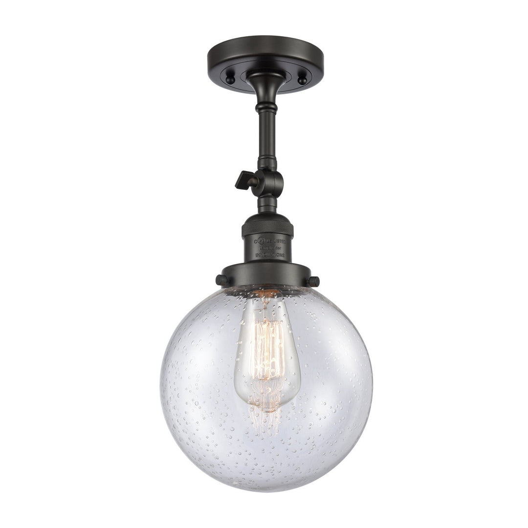 Innovations Franklin Restoration 203-OB-G204-8-LED Wall Sconce Light - Oil Rubbed Bronze