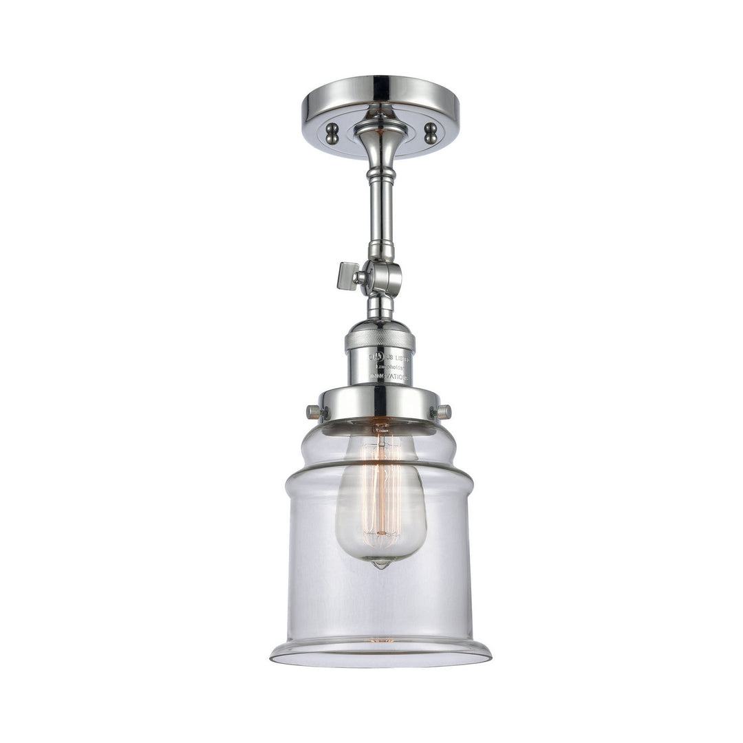 Innovations Franklin Restoration 203-PC-G182-LED Wall Sconce Light - Polished Chrome