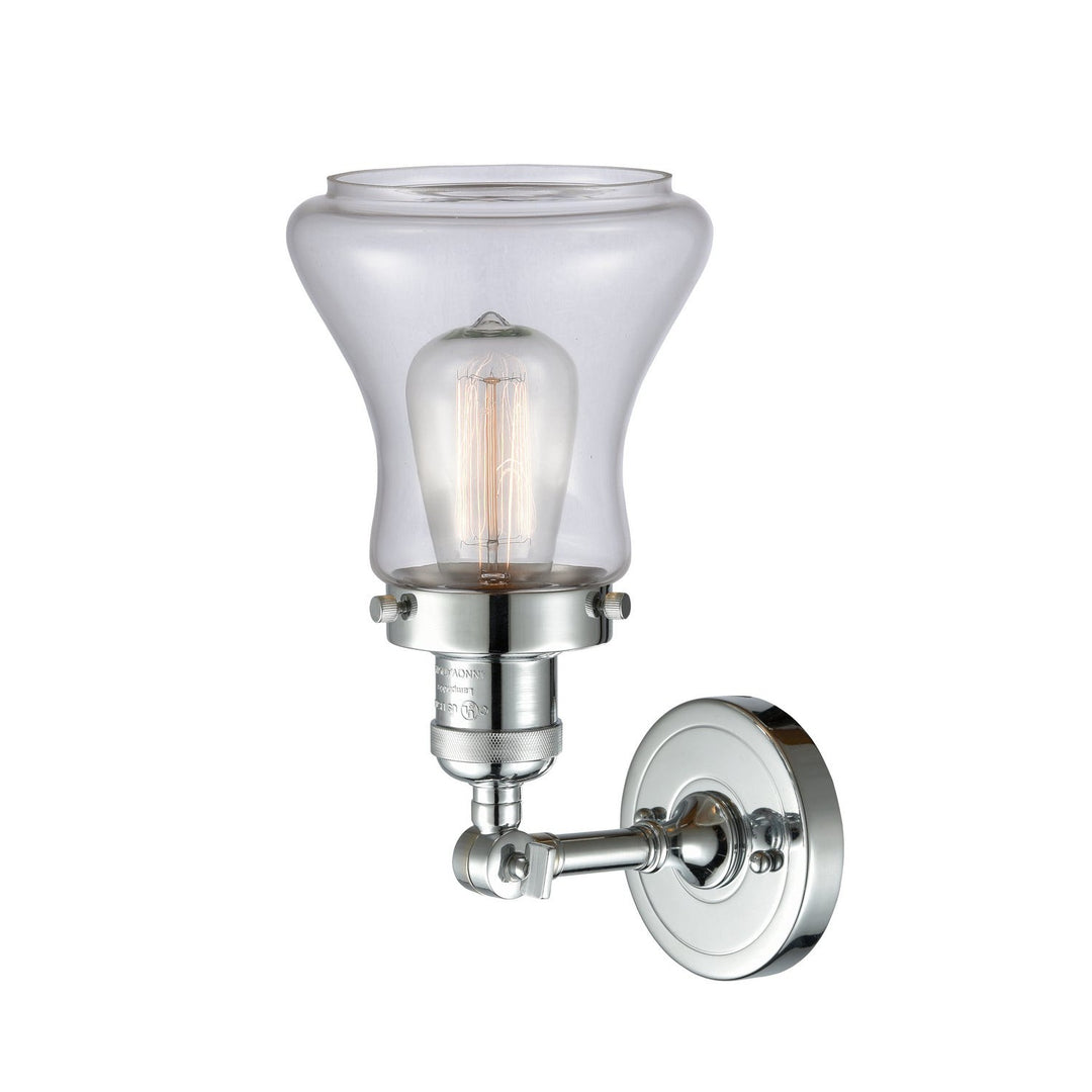 Innovations Franklin Restoration 203-PC-G192-LED Wall Sconce Light - Polished Chrome