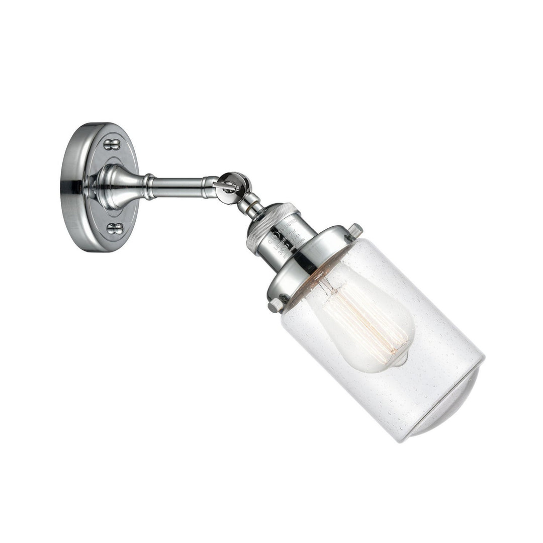 Innovations Franklin Restoration 203-PC-G314-LED Wall Sconce Light - Polished Chrome