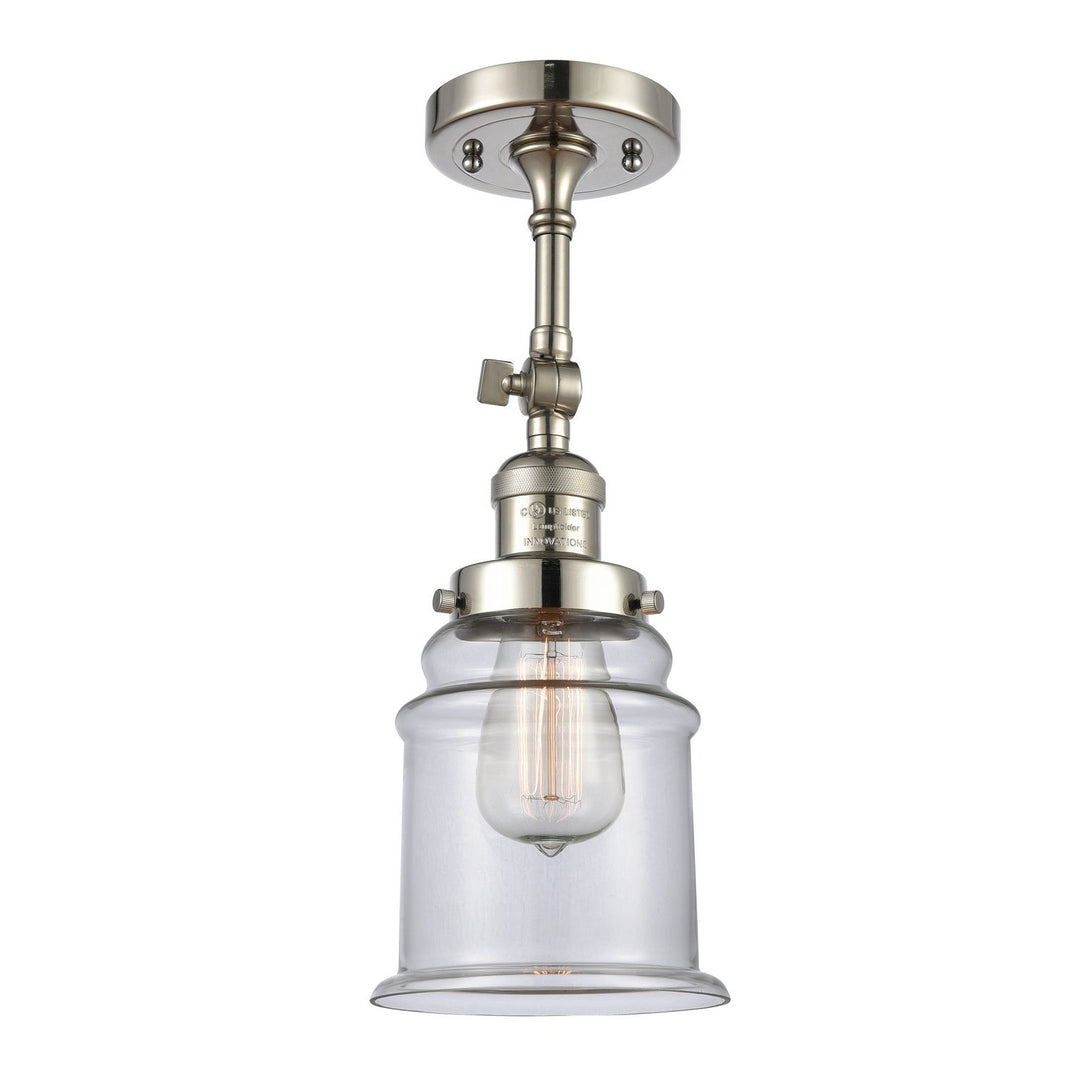 Innovations Franklin Restoration 203-PN-G182-LED Wall Sconce Light - Polished Nickel