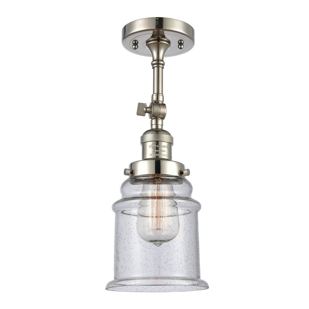 Innovations Franklin Restoration 203-PN-G184-LED Wall Sconce Light - Polished Nickel