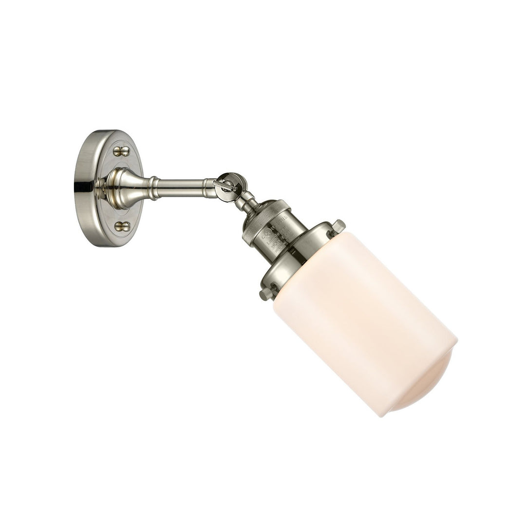 Innovations Franklin Restoration 203-PN-G311-LED Wall Sconce Light - Polished Nickel