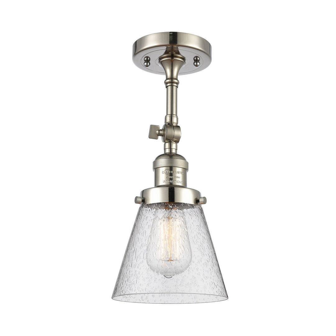 Innovations Franklin Restoration 203-PN-G64-LED Wall Sconce Light - Polished Nickel