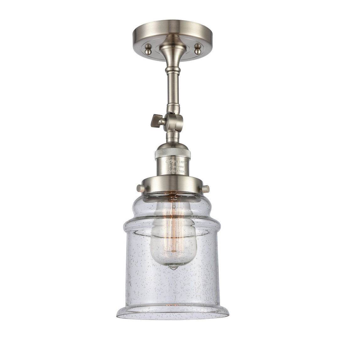 Innovations Franklin Restoration 203-SN-G184-LED Wall Sconce Light - Brushed Satin Nickel