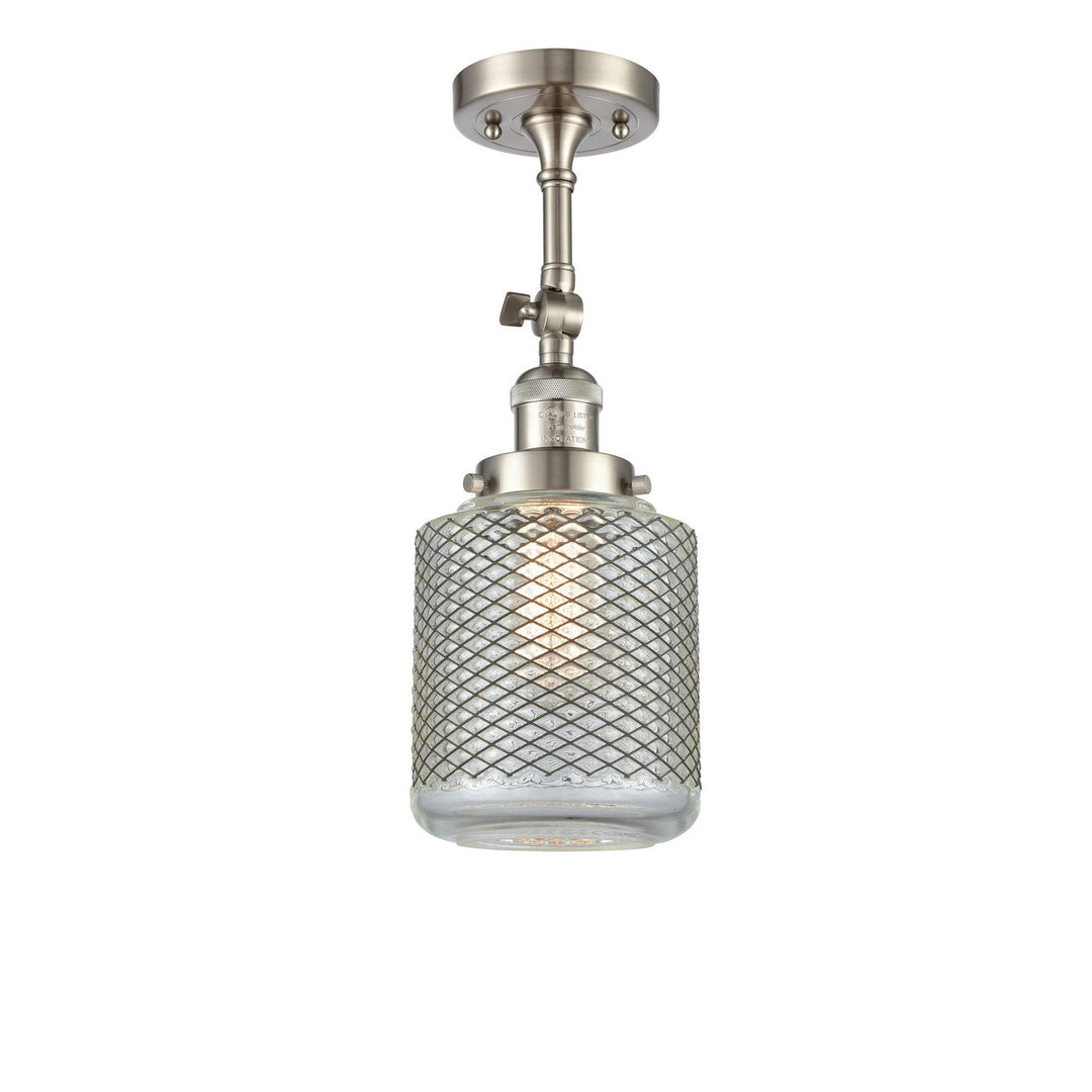 Innovations Franklin Restoration 203-SN-G262-LED Wall Sconce Light - Brushed Satin Nickel