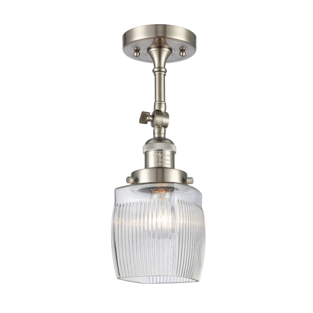 Innovations Franklin Restoration 203-SN-G302-LED Wall Sconce Light - Brushed Satin Nickel