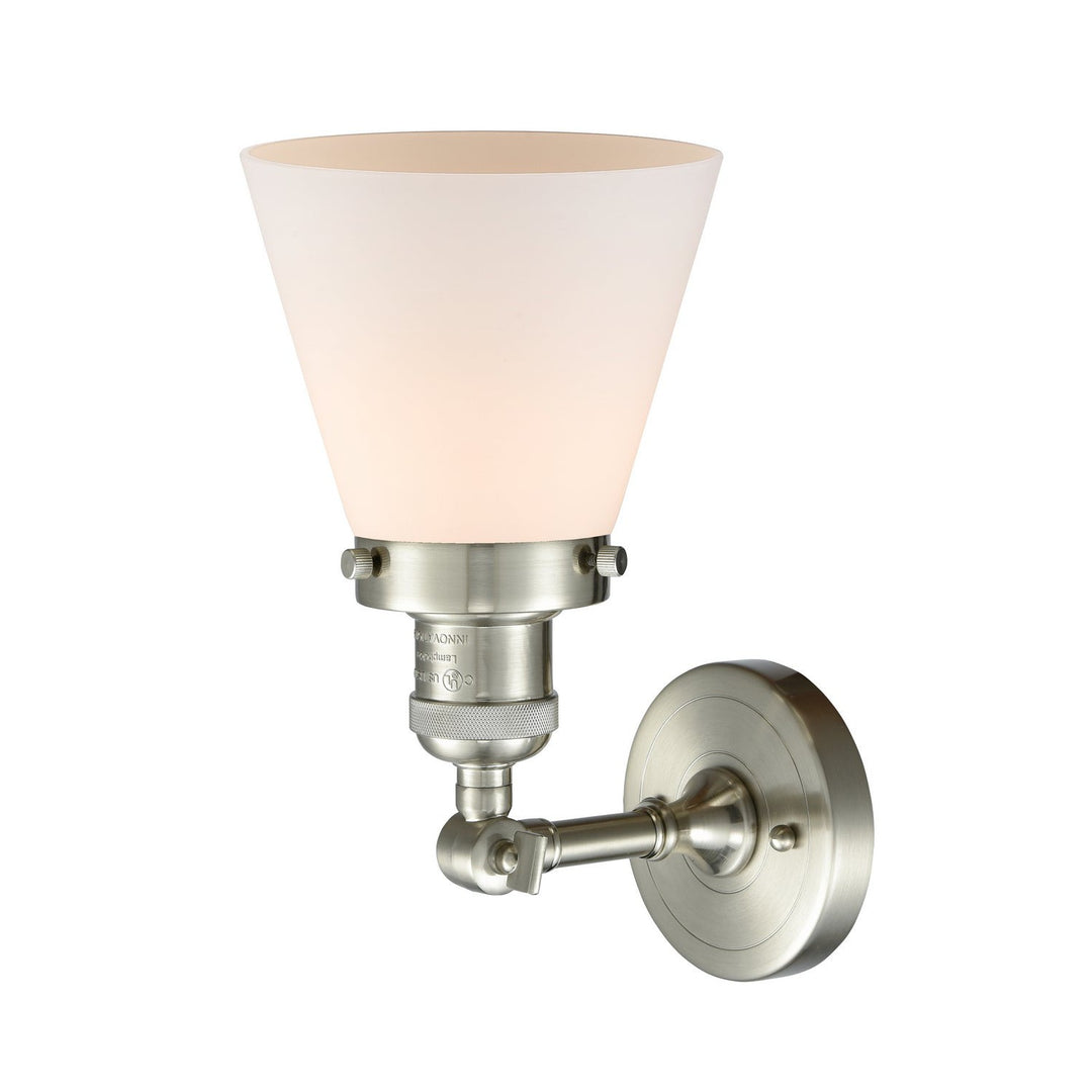 Innovations Franklin Restoration 203-SN-G61-LED Wall Sconce Light - Brushed Satin Nickel