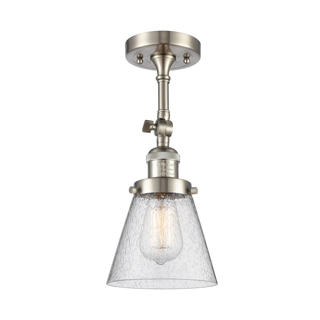 Innovations Franklin Restoration 203-SN-G64-LED Wall Sconce Light - Brushed Satin Nickel