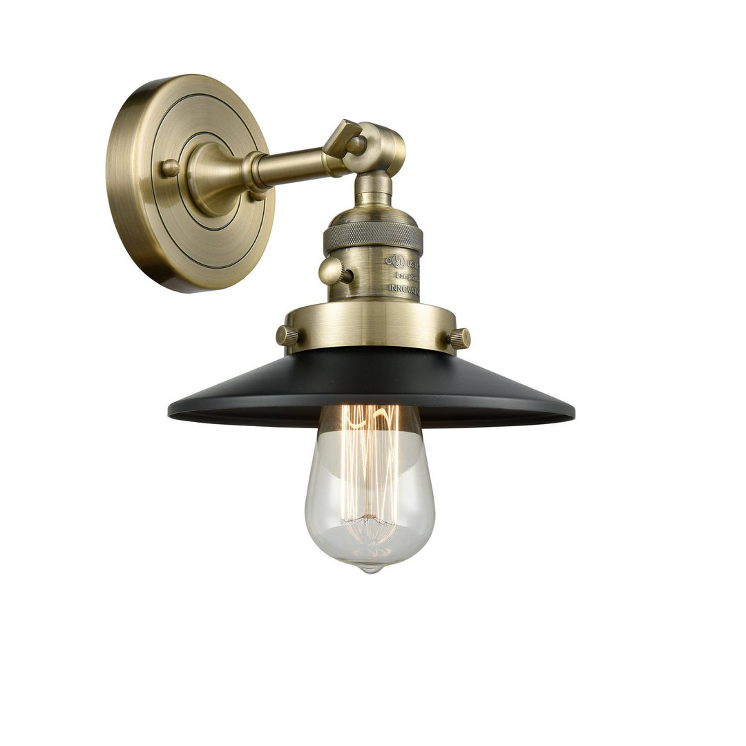 Innovations Franklin Restoration 203SW-AB-M6-LED Wall Sconce Light - Antique Brass
