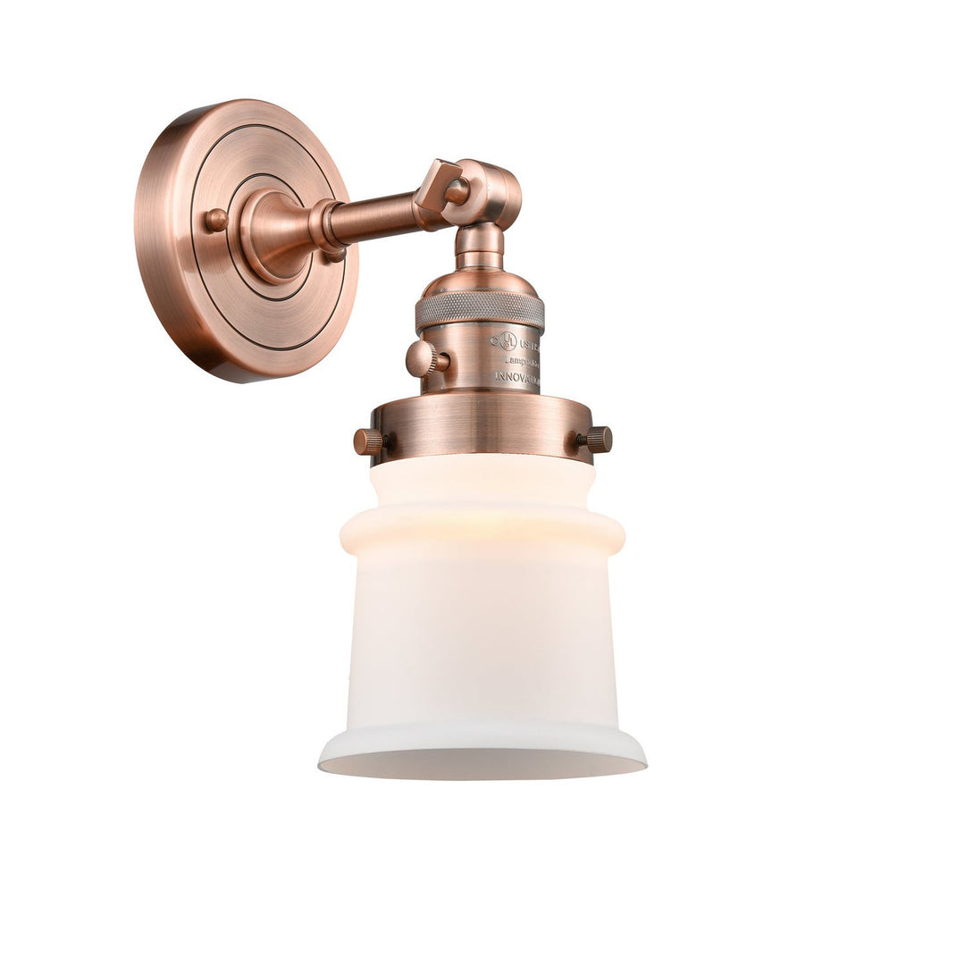 Innovations Franklin Restoration 203SW-AC-G181S Wall Sconce Light - Antique Copper