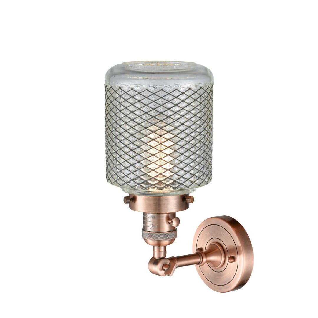 Innovations Franklin Restoration 203SW-AC-G262 Wall Sconce Light - Antique Copper